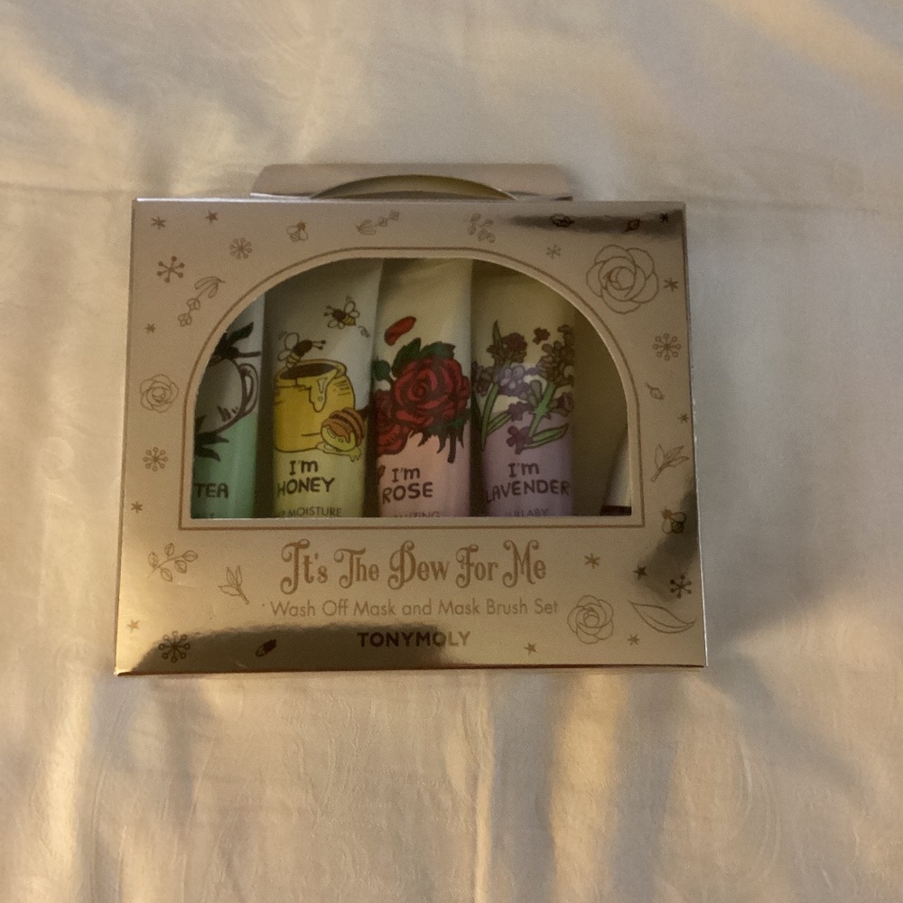 Tonymoly wash off mask and mask brush